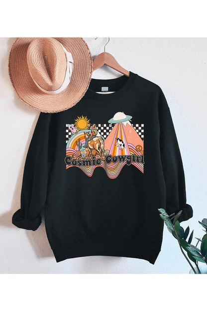 Cosmic Cowgirl Sweatshirt Wild Cactus Boutique