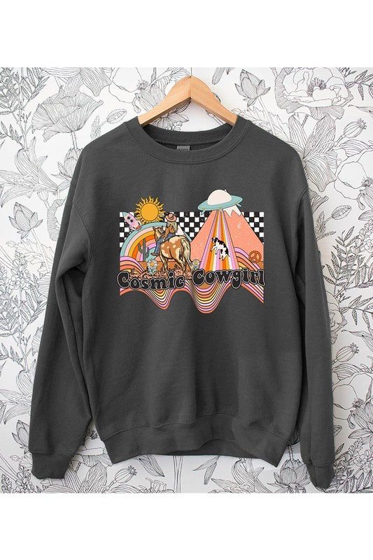 Cosmic Cowgirl Sweatshirt Wild Cactus Boutique