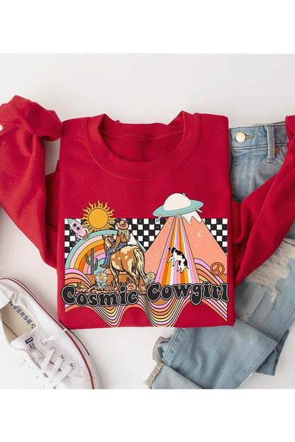 Cosmic Cowgirl Sweatshirt Wild Cactus Boutique