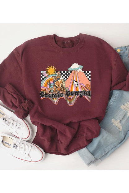 Cosmic Cowgirl Sweatshirt Wild Cactus Boutique