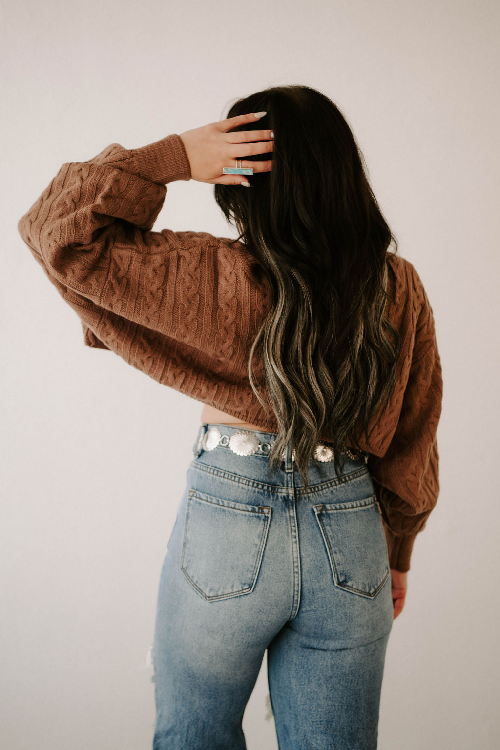 Kimber's Fall Boho Crop Sweater Wild Cactus Boutique