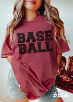 *BASEBALL University Tee *12 Colors (S-4X) Chloe Vs Tank The Boutique