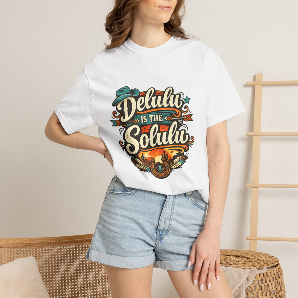 Delulu is the Solulu Retro Graphic Tee Printify