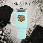40oz Insulated Travel Mug – 'Delulu in the Solulu' Printify