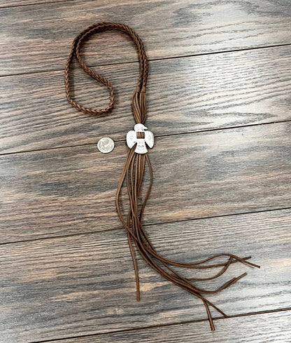 Handmade Thunderbird Suede Necklace Wild Cactus Boutique
