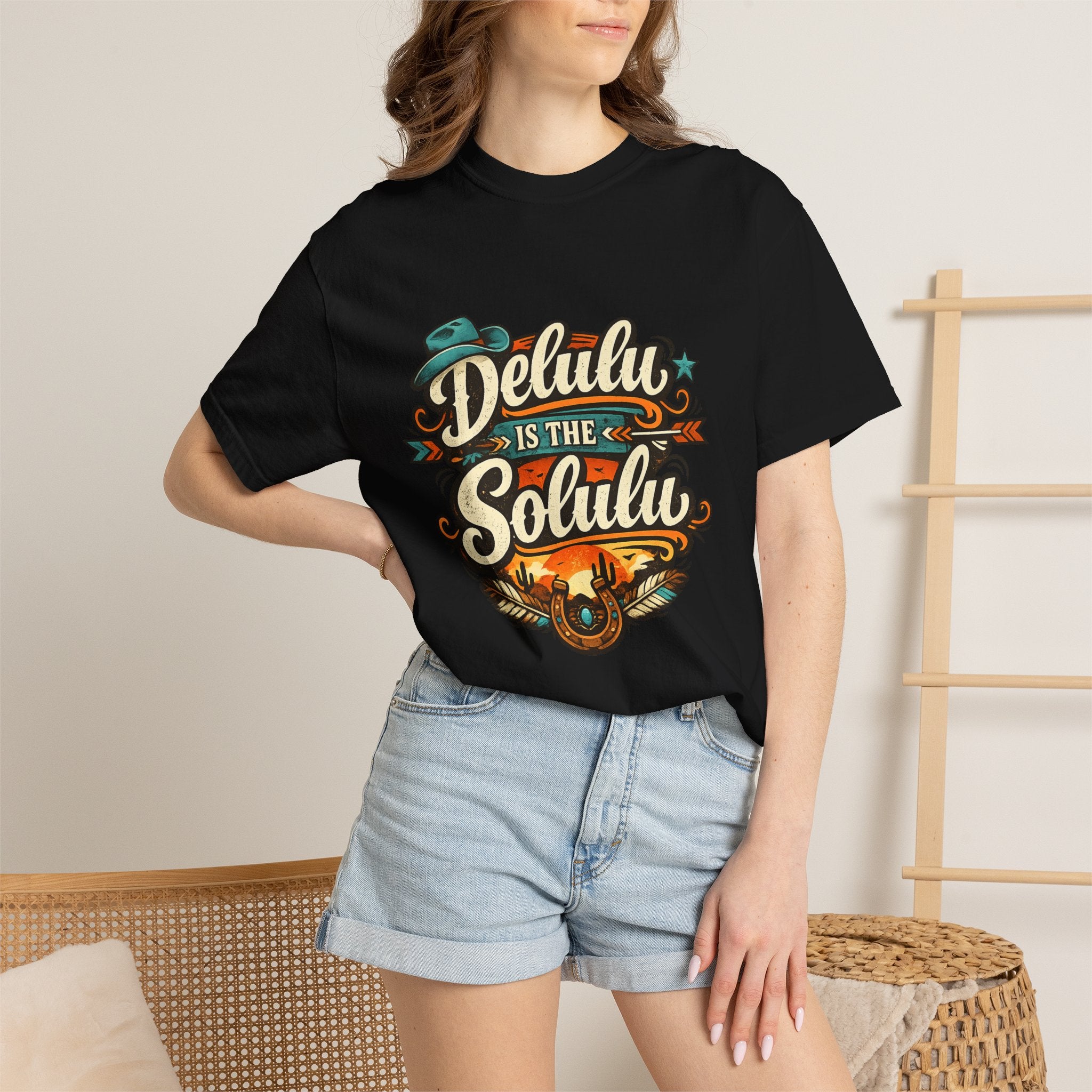 Delulu is the Solulu Retro Graphic Tee Printify
