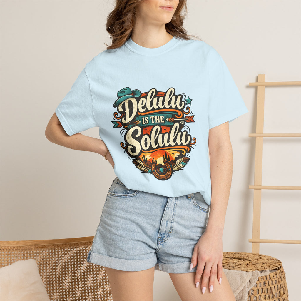 Delulu is the Solulu Retro Graphic Tee Printify