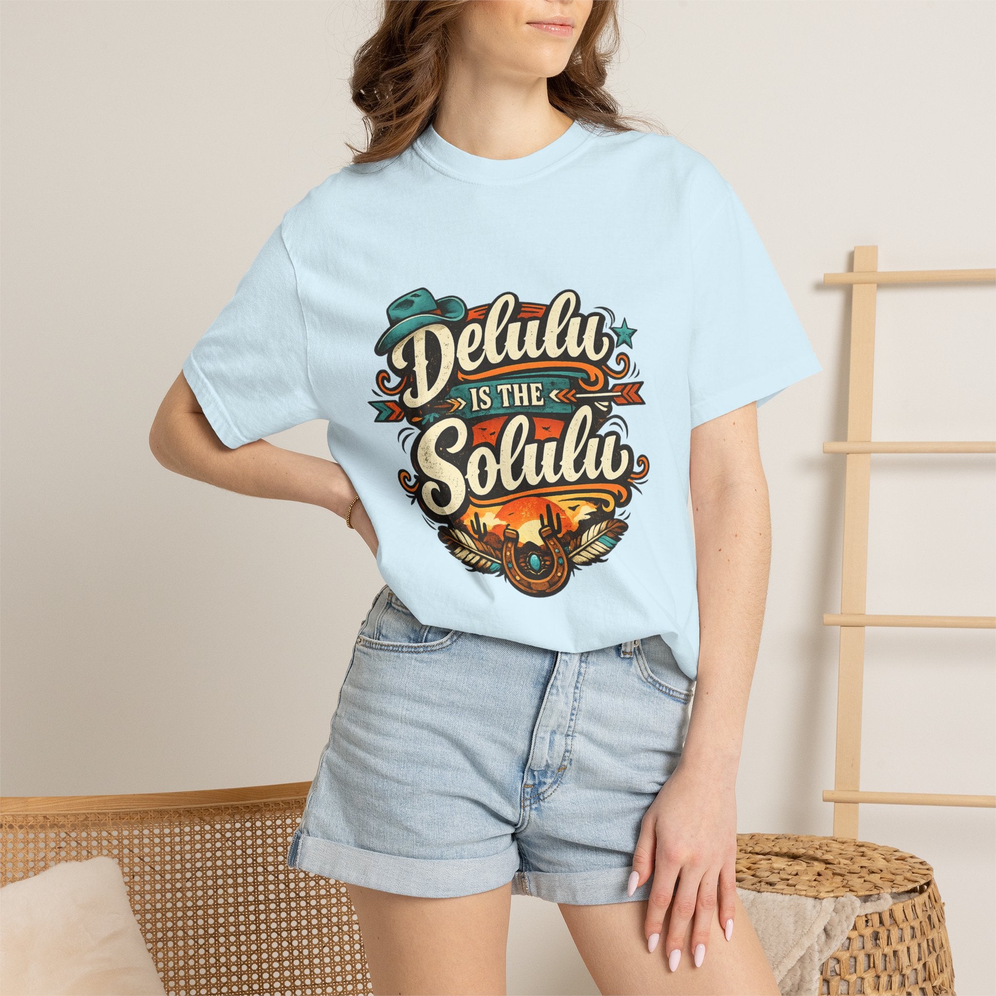Delulu is the Solulu Retro Graphic Tee Printify