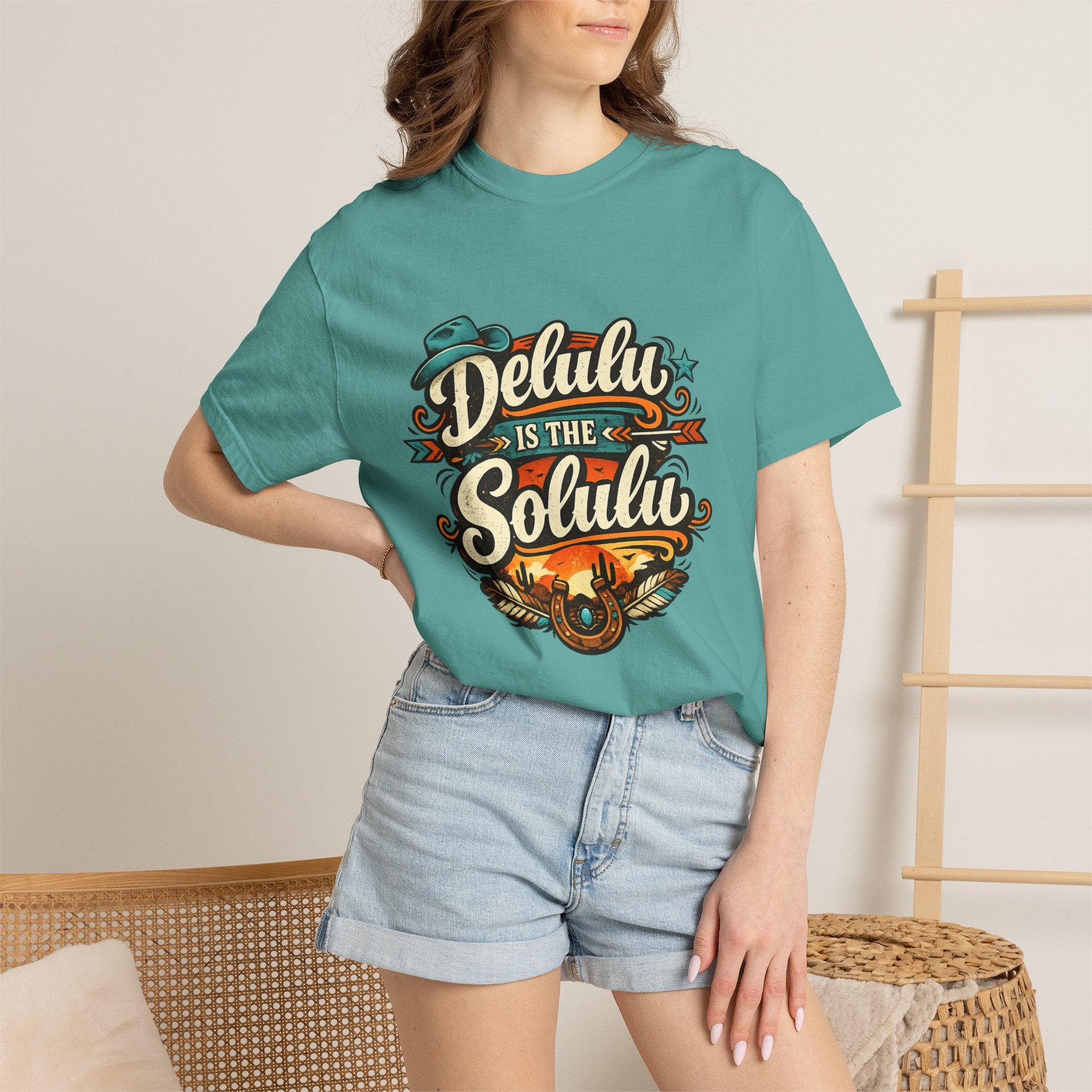 Delulu is the Solulu Retro Graphic Tee Printify