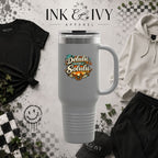 40oz Insulated Travel Mug – 'Delulu in the Solulu' Printify