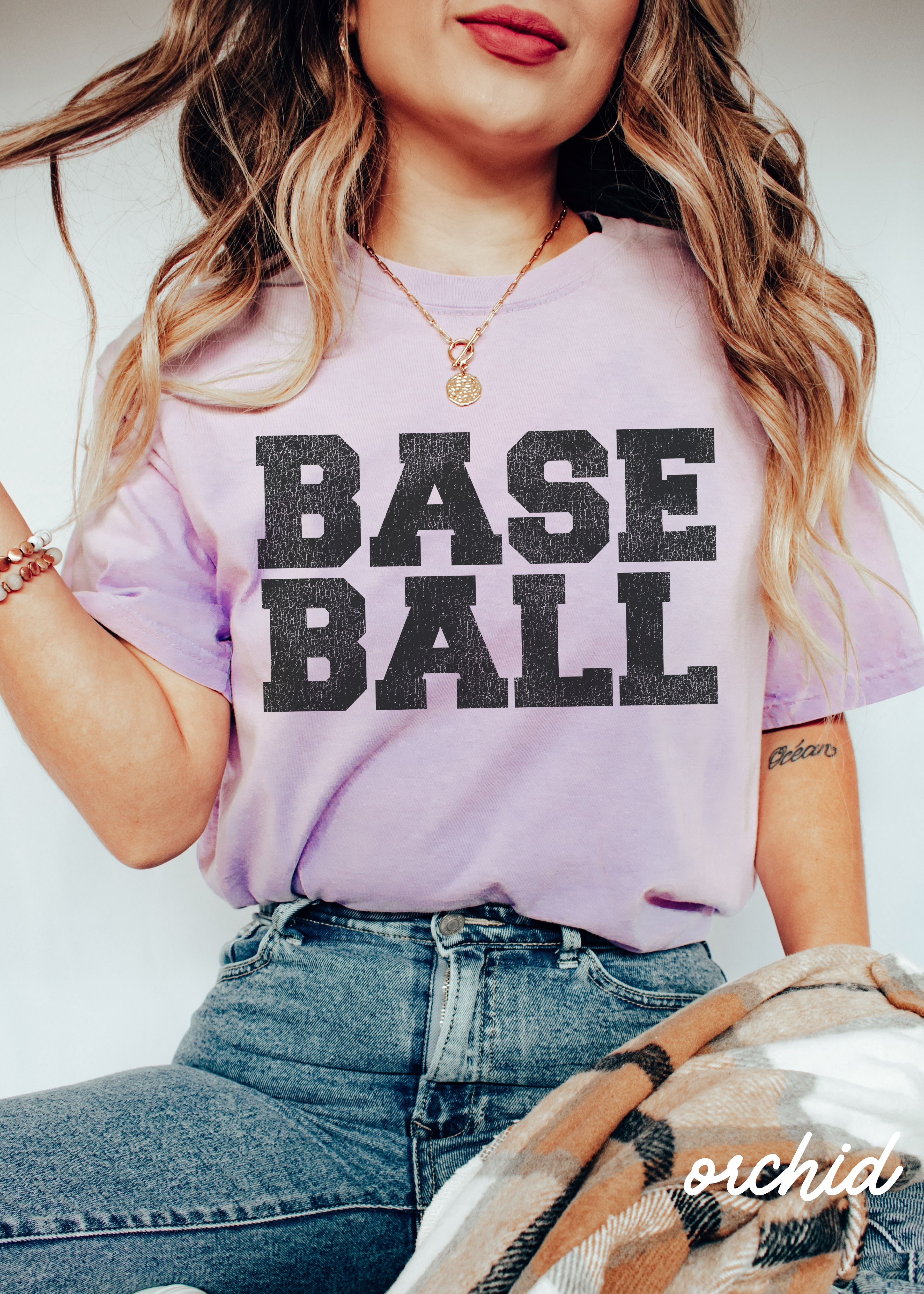 *BASEBALL University Tee *12 Colors (S-4X) Chloe Vs Tank The Boutique