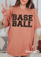 *BASEBALL University Tee *12 Colors (S-4X) Chloe Vs Tank The Boutique