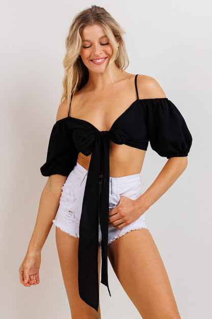 Jaylene's Tie Crop Top Wild Cactus Boutique