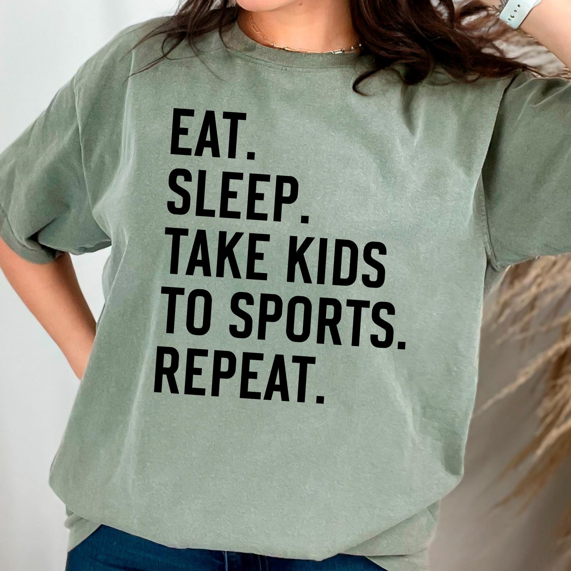 Sports Mom Graphic Tee – Soft Cotton Comfort Shirt for Parenting Hustle Joyful Moose