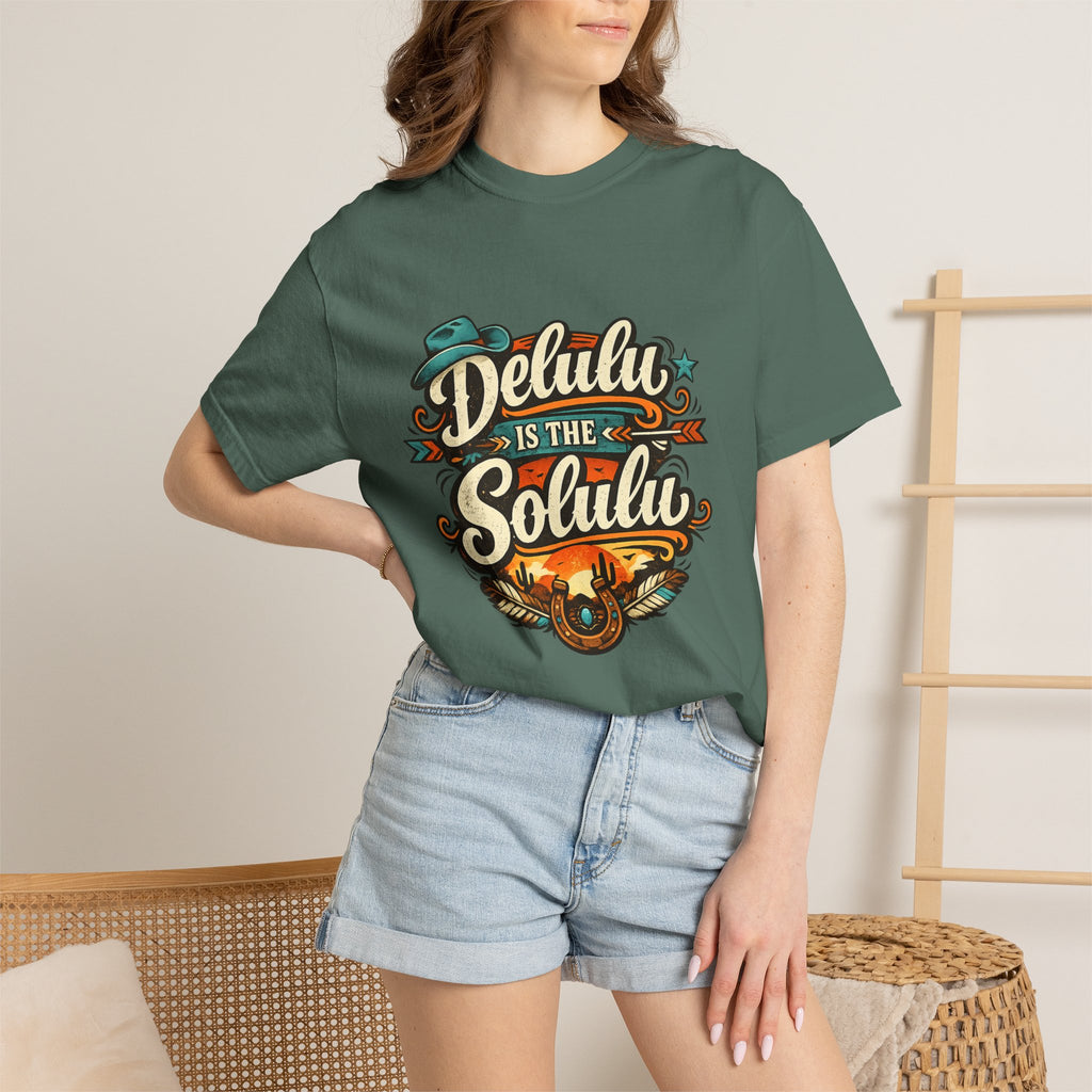 Delulu is the Solulu Retro Graphic Tee Printify