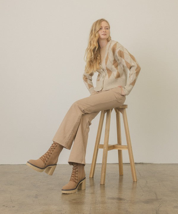 Jenna Platform Military Boots Wild Cactus Boutique