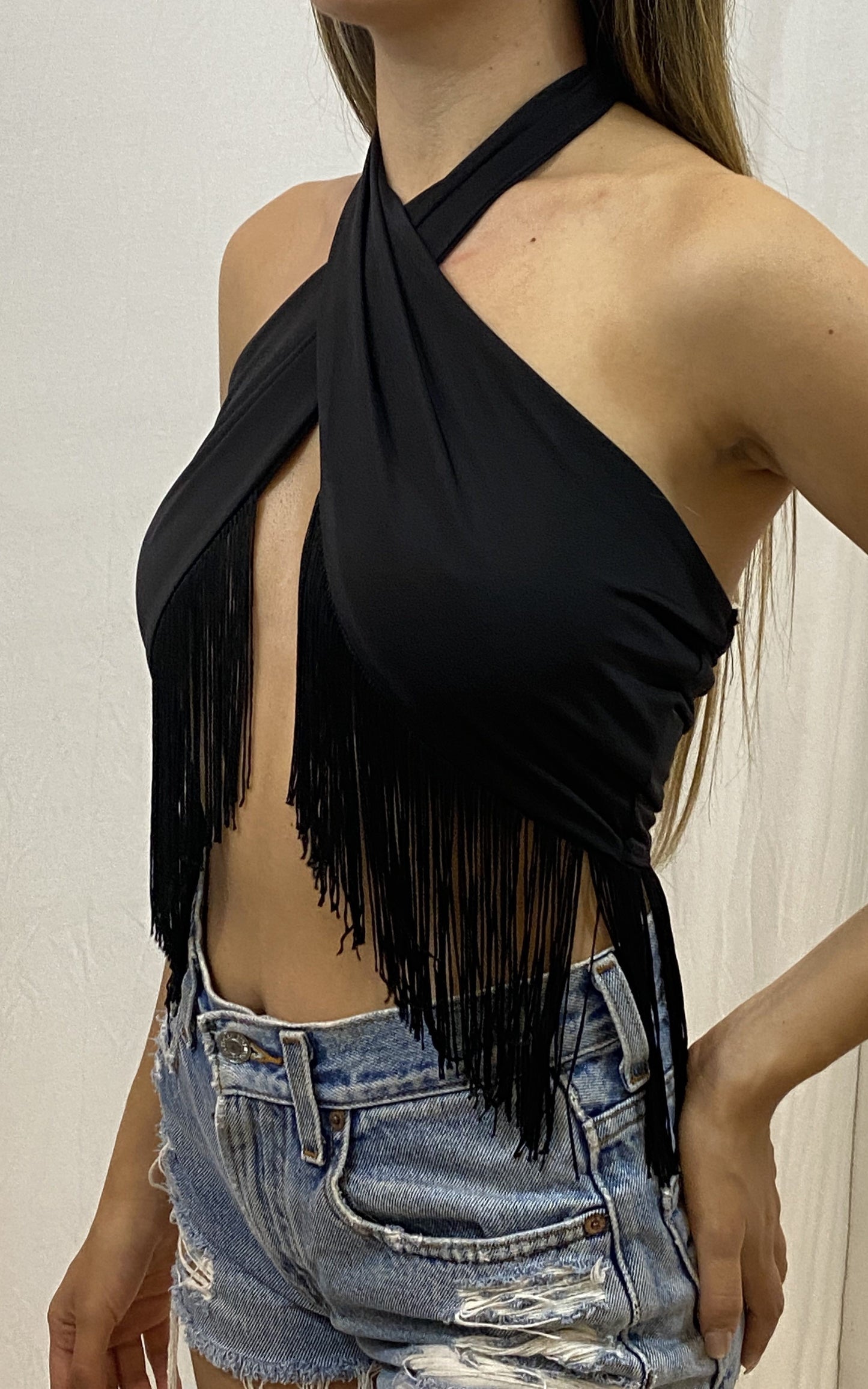 Cheyenne's Fringe Halter Top Wild Cactus Boutique
