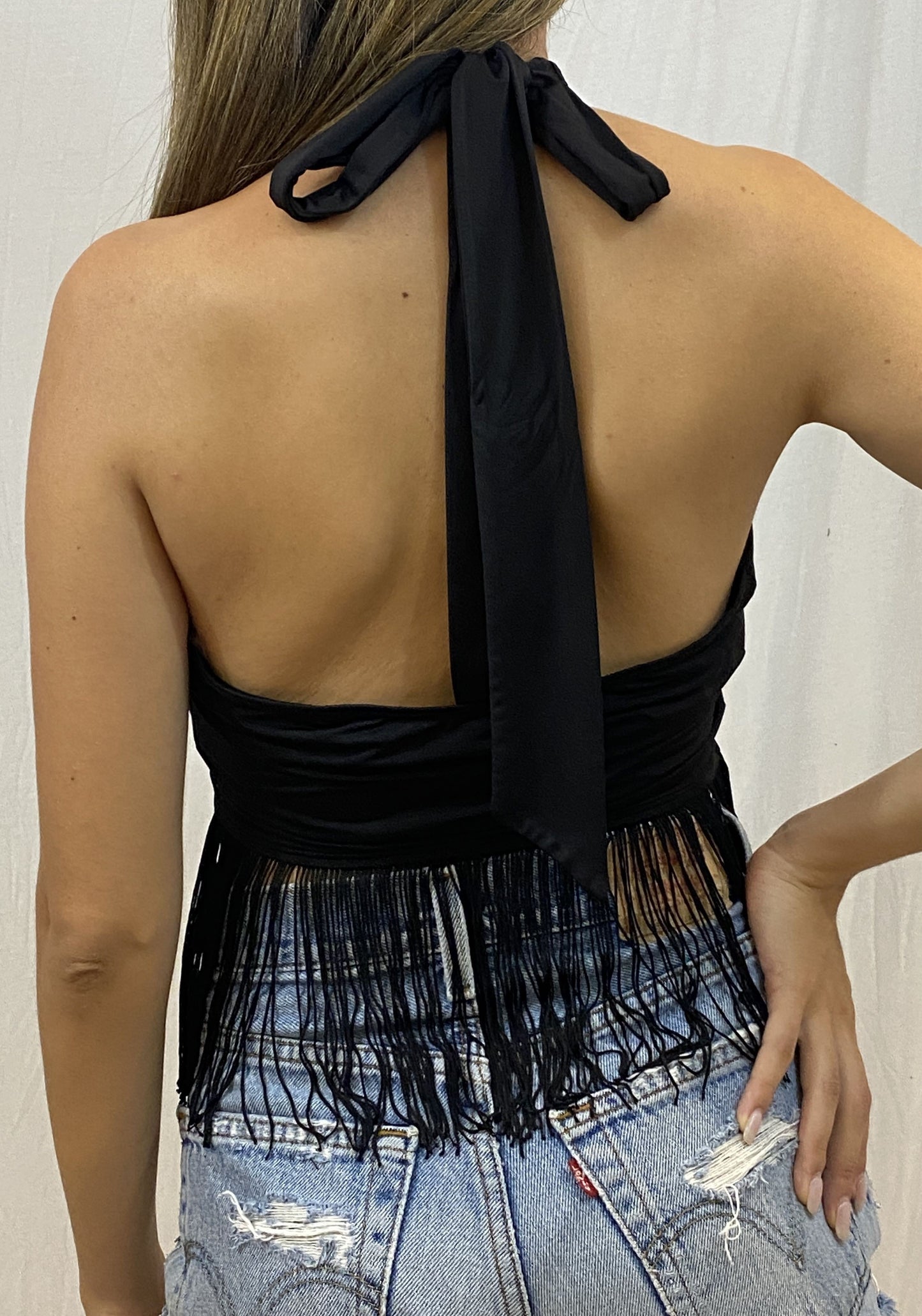Cheyenne's Fringe Halter Top Wild Cactus Boutique