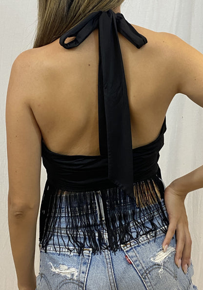 Cheyenne's Fringe Halter Top Wild Cactus Boutique