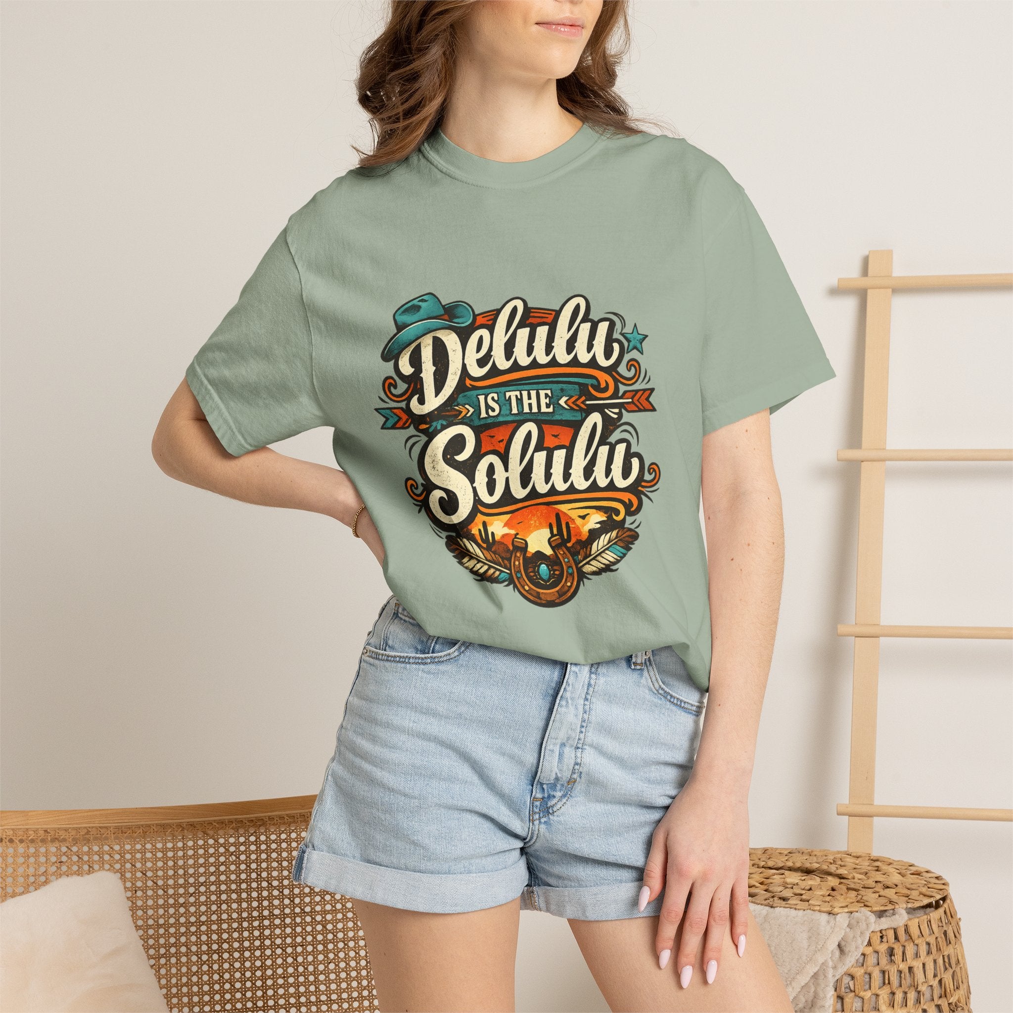 Delulu is the Solulu Retro Graphic Tee Printify