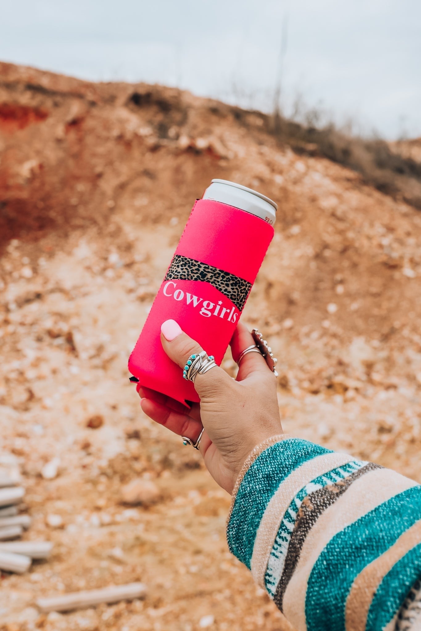 PINK COWGIRLS/COWBOYS TALL COOZIE 2-PACK Wild Cactus Boutique