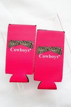 PINK COWGIRLS/COWBOYS TALL COOZIE 2-PACK Wild Cactus Boutique