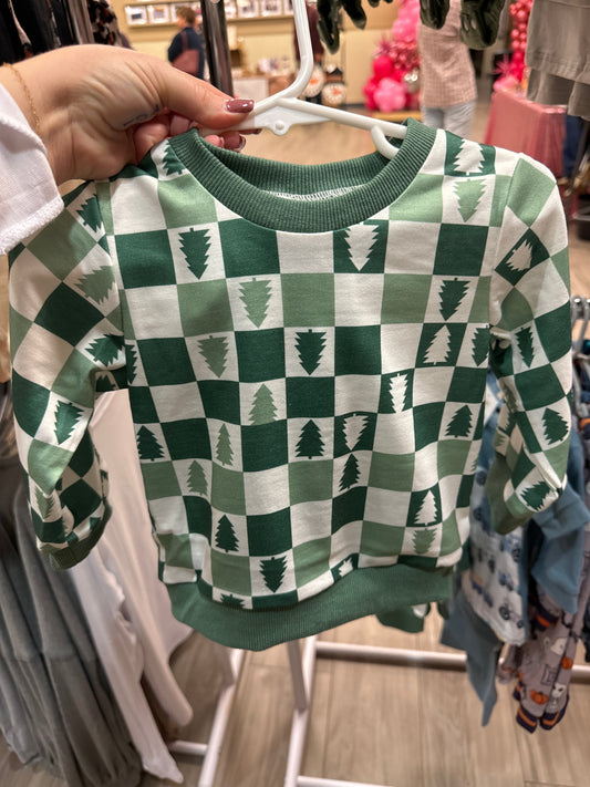 Checkered Pine Jogger Set Thread & Co. Boutique, LLC