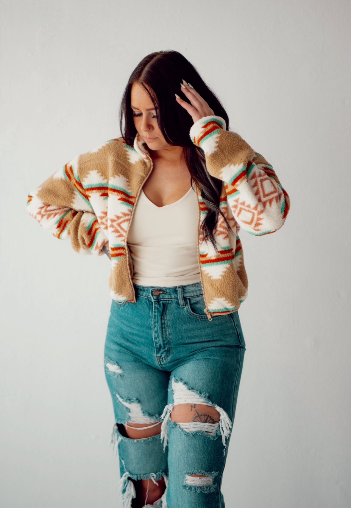 Jena's Aztec Western Jacket Wild Cactus Boutique
