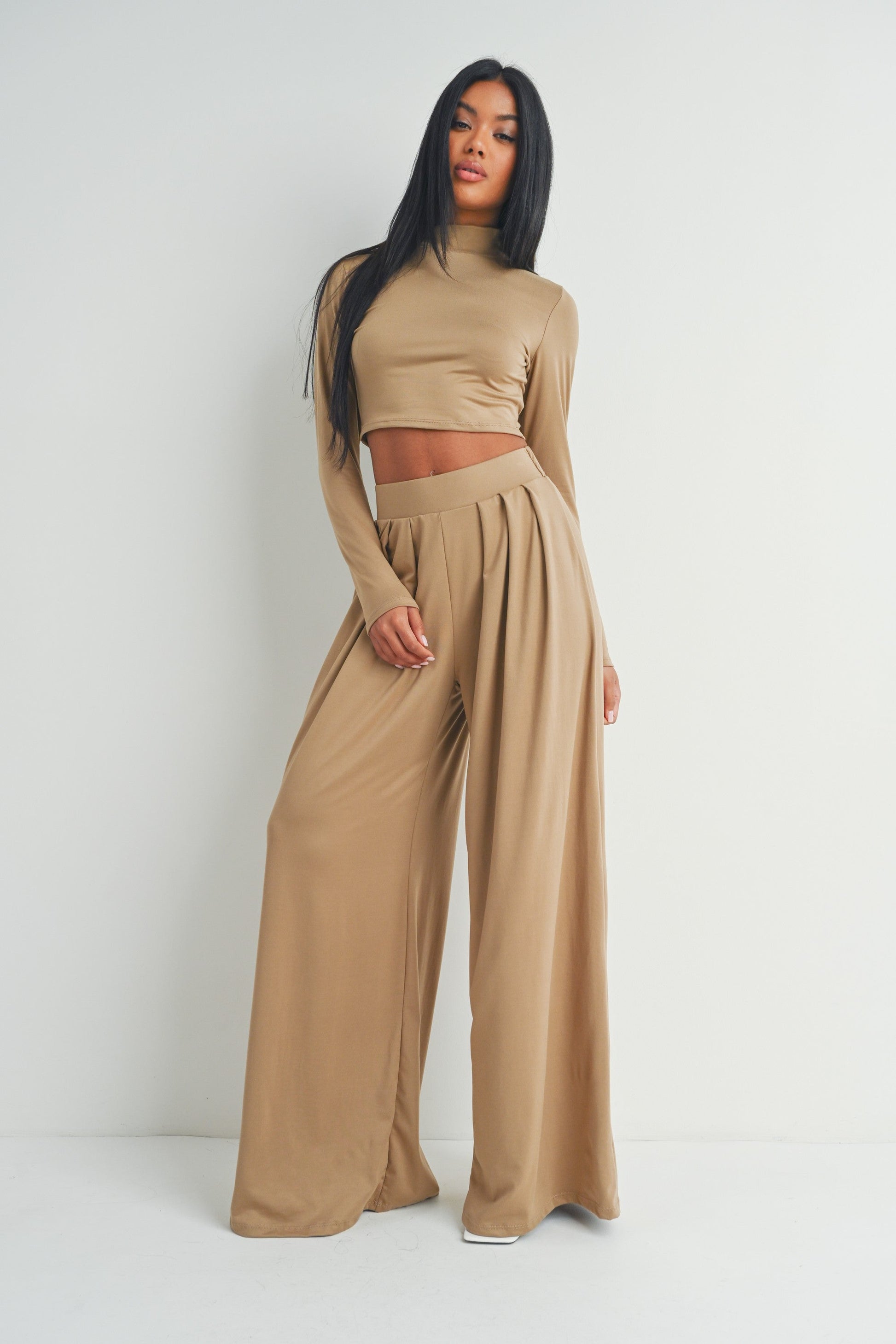 Catalina's Taupe Pant Set Wild Cactus Boutique