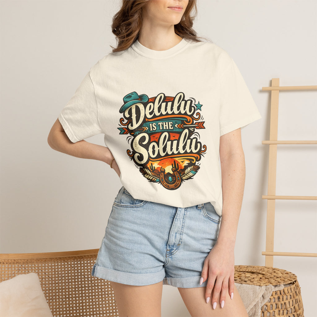 Delulu is the Solulu Retro Graphic Tee Printify