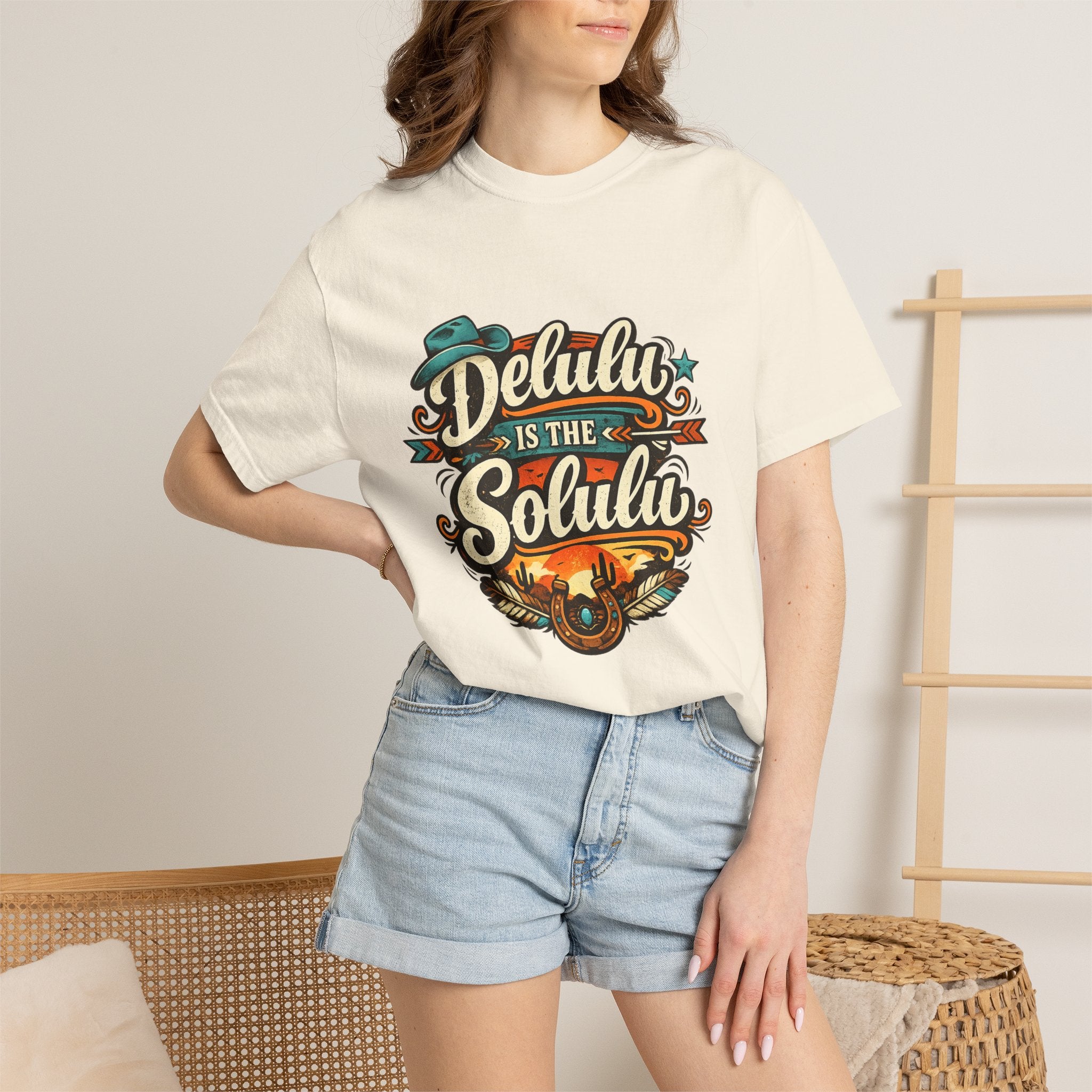 Delulu is the Solulu Retro Graphic Tee Printify