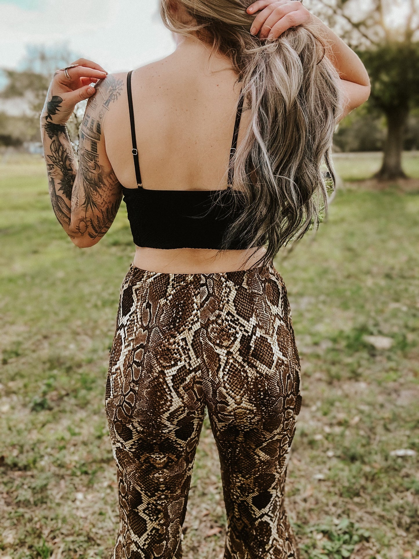 Floral Textured Padded Bralette - Black Wild Cactus Boutique