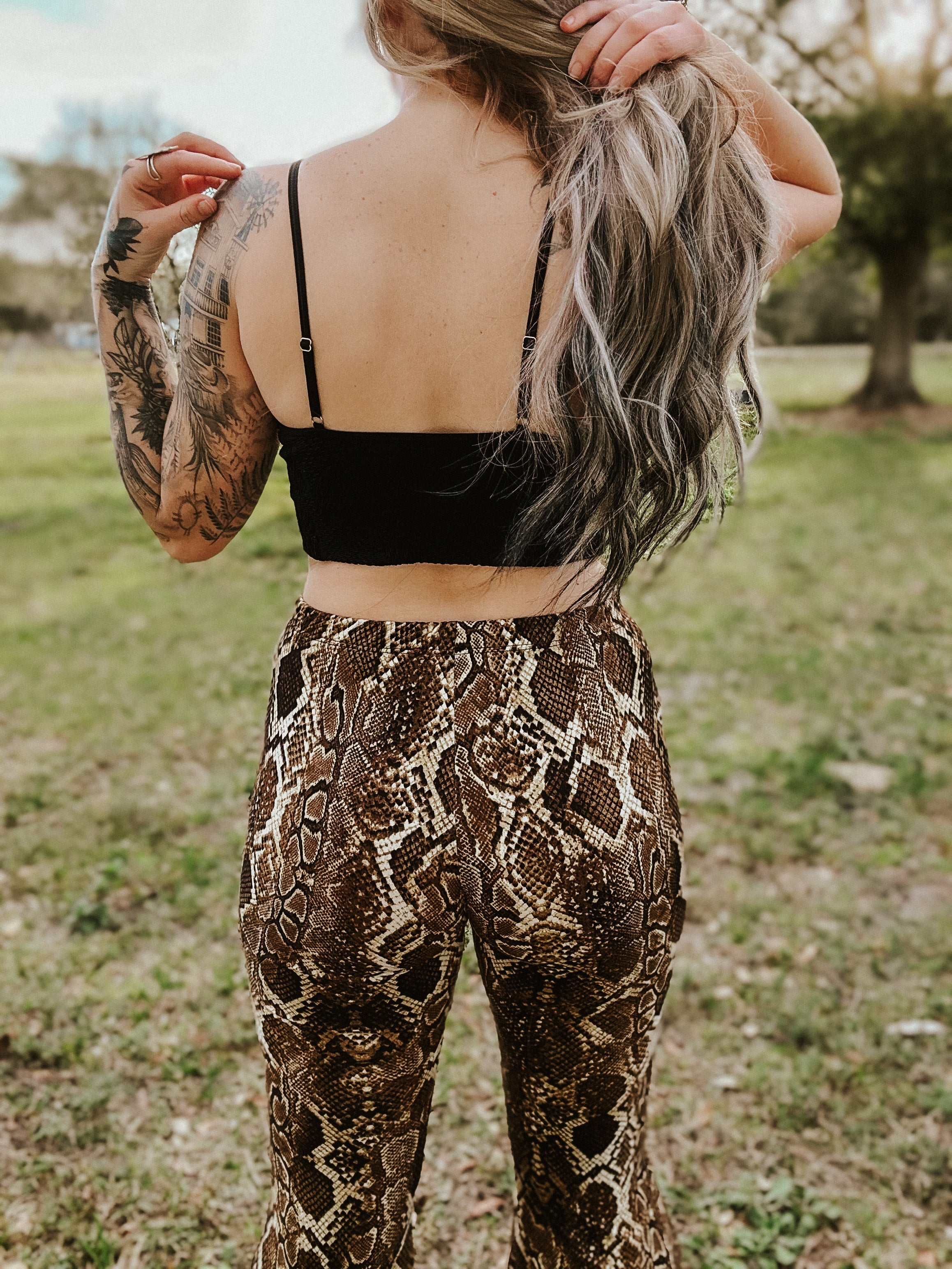 Floral Textured Padded Bralette - Black Wild Cactus Boutique