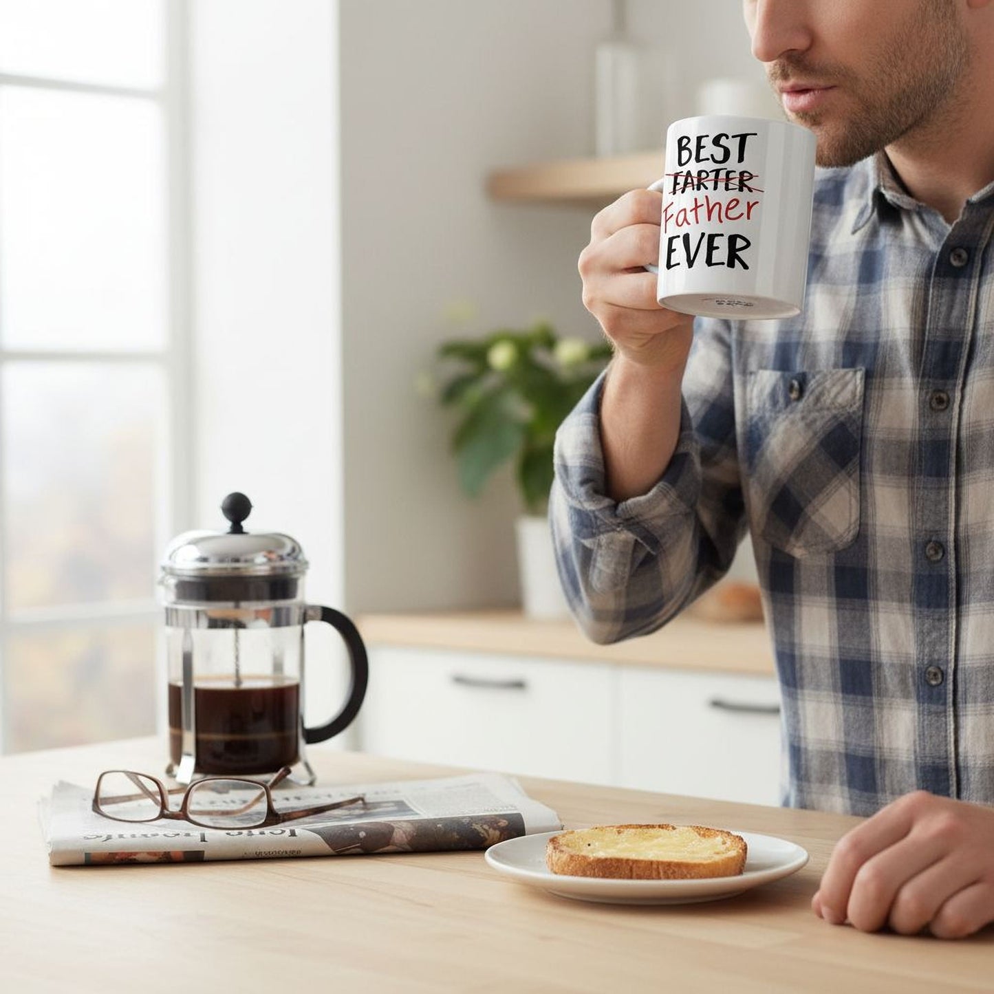 Coffee Mug for Dad - Father's Day Gift Joyful Moose
