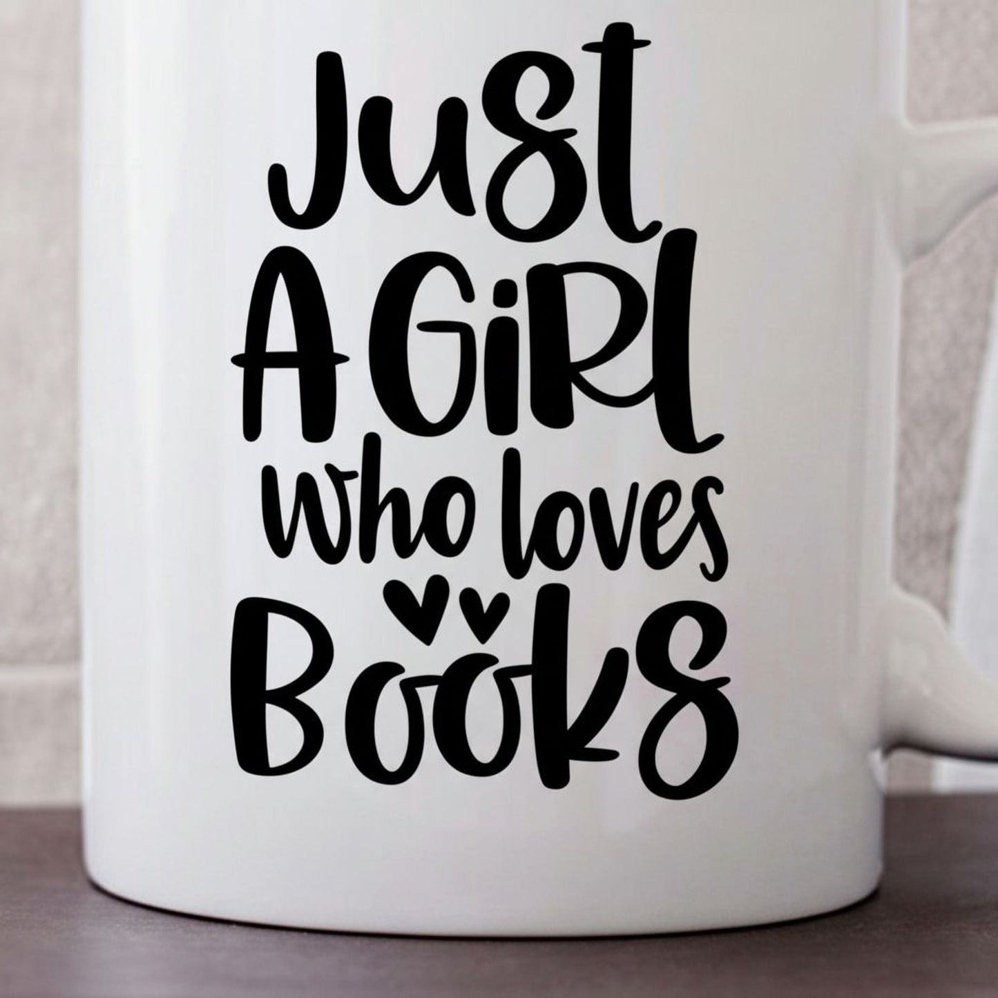 Book Lover Mug, Just a Girl who loves books coffee mug, Gift for Reader, bookish mug, Book Gifts for women Joyful Moose