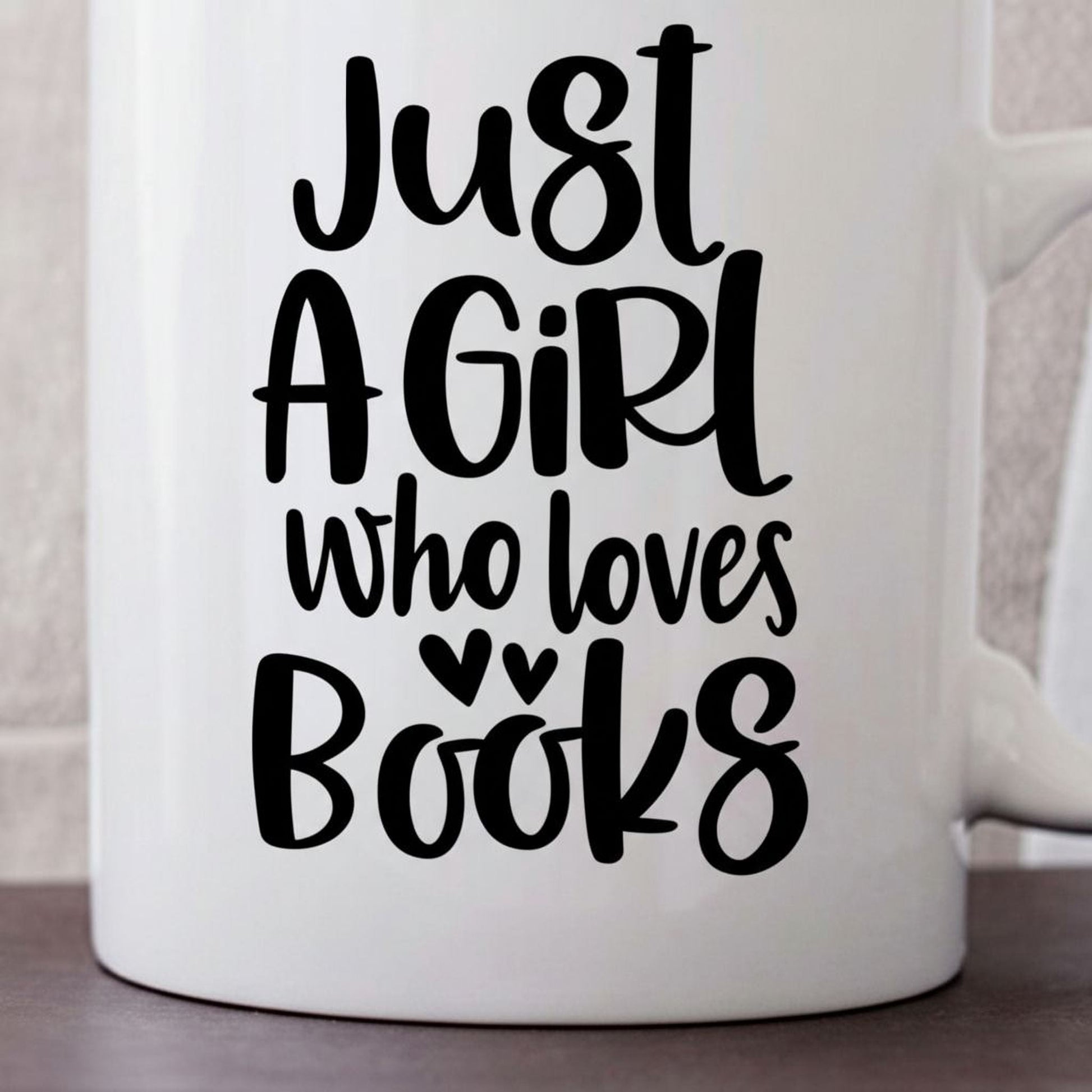 Book Lover Mug, Just a Girl who loves books coffee mug, Gift for Reader, bookish mug, Book Gifts for women Joyful Moose