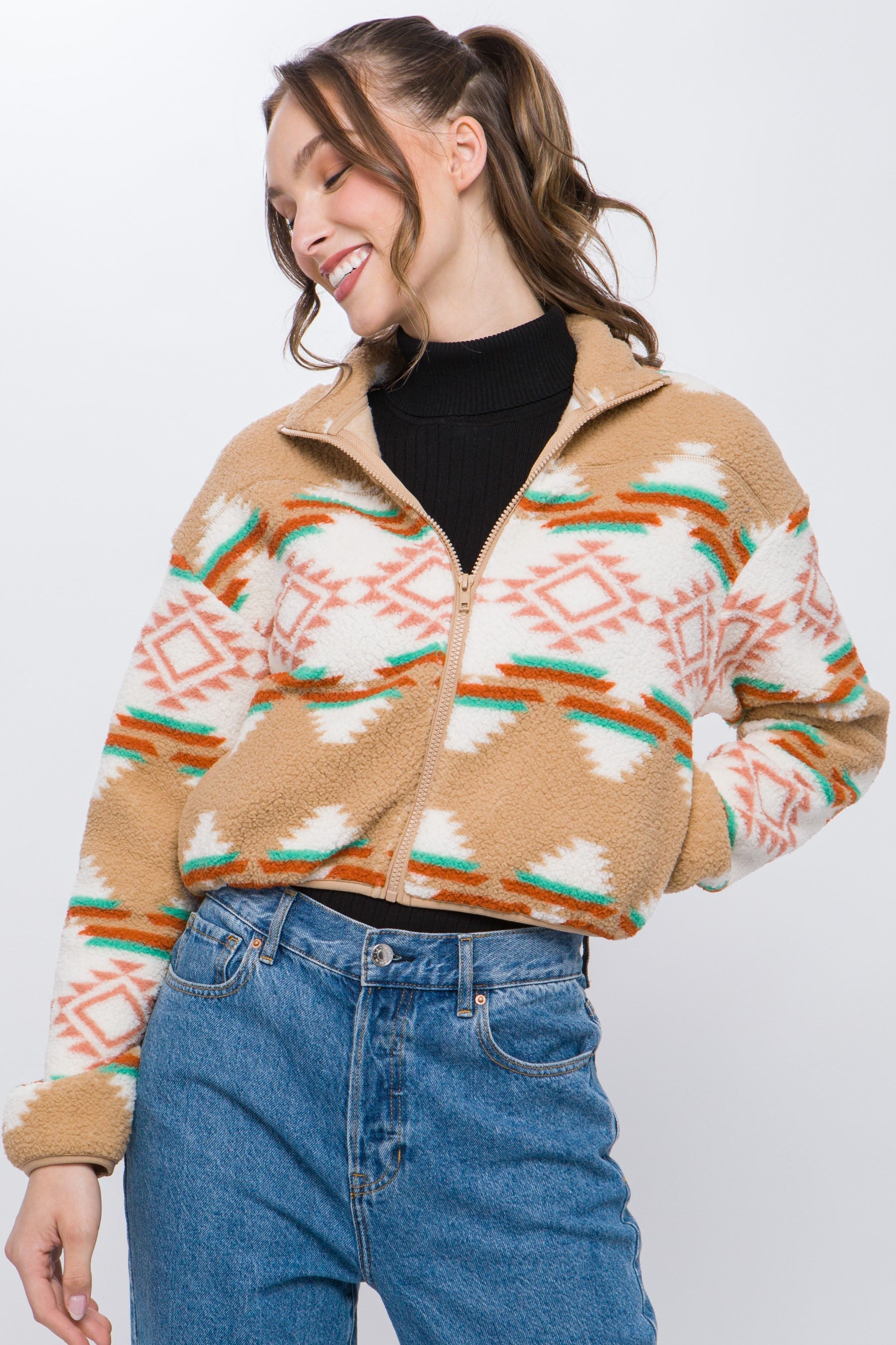 Jena's Aztec Western Jacket Wild Cactus Boutique