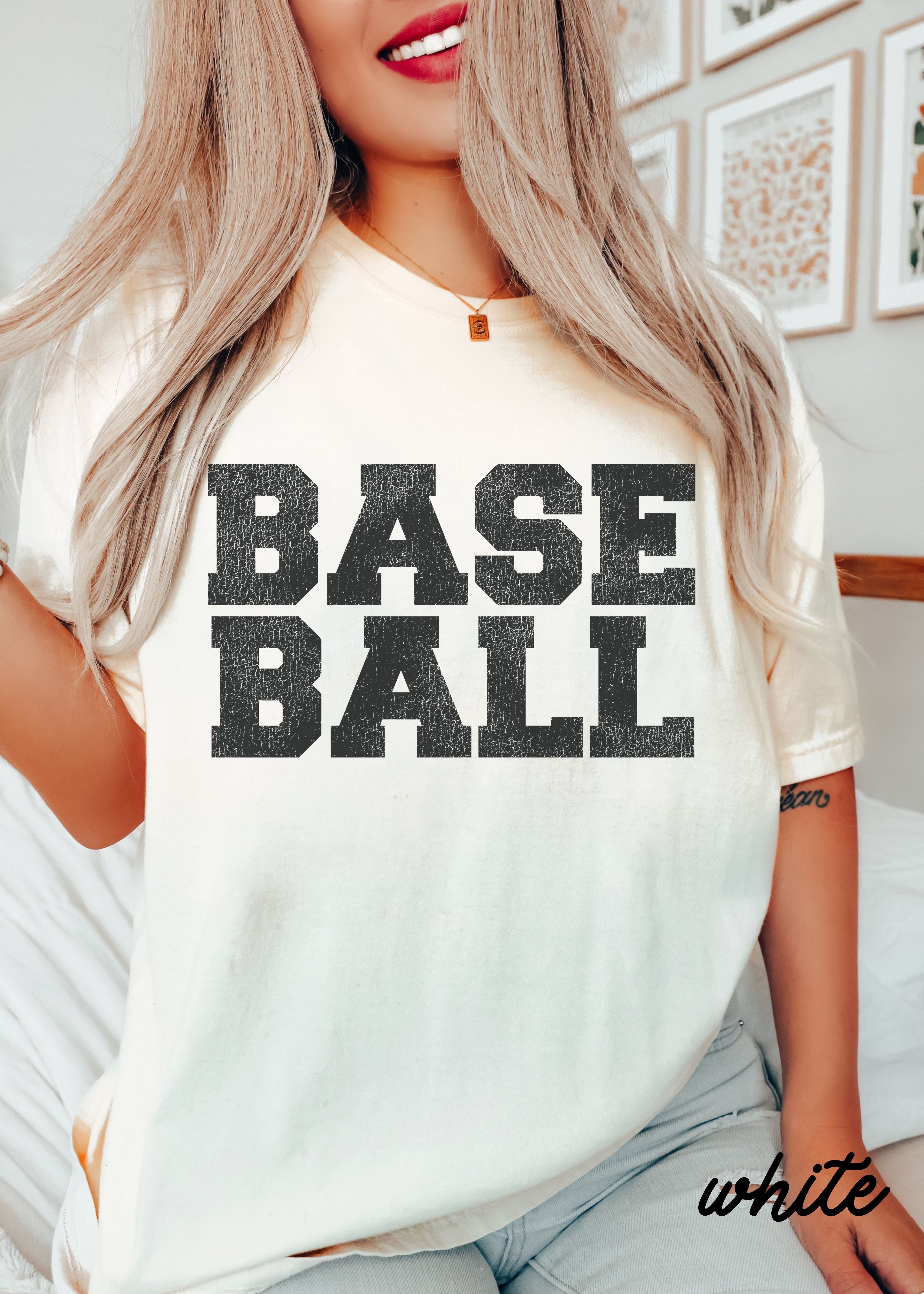 *BASEBALL University Tee *12 Colors (S-4X) Chloe Vs Tank The Boutique