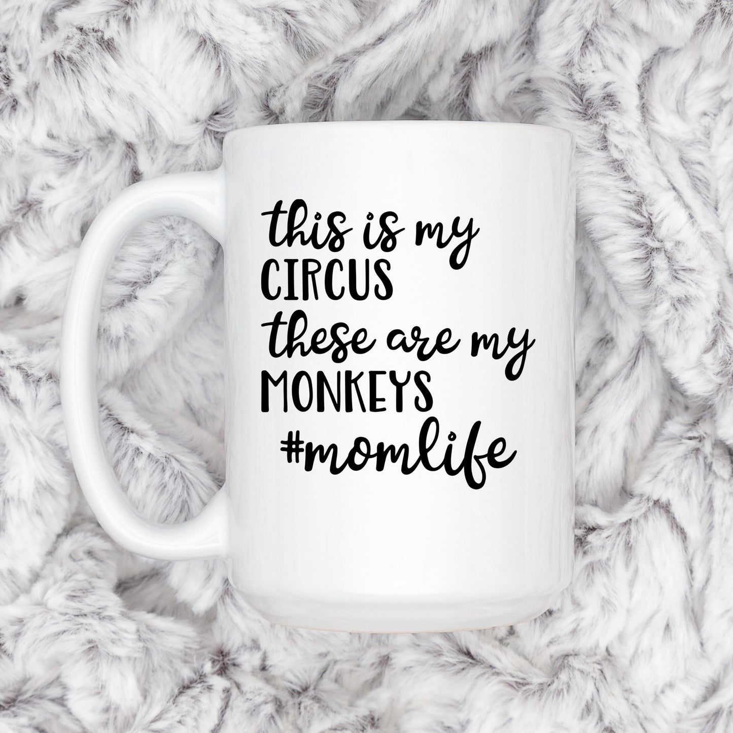 Funny Mom Coffee Mug – Ceramic Coffee Cup With Playful Message | Microwave Safe Joyful Moose