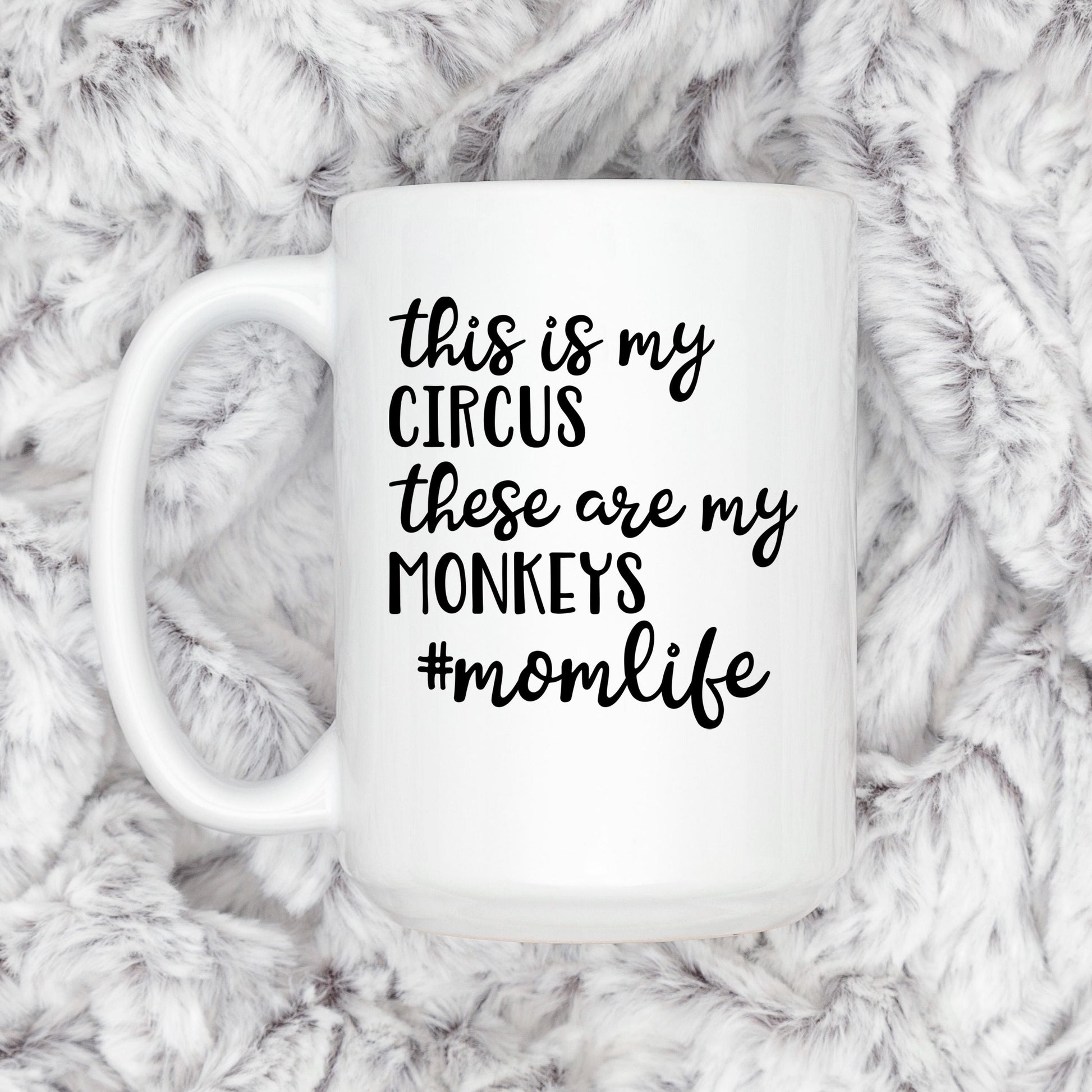 Funny Mom Coffee Mug – Ceramic Coffee Cup With Playful Message | Microwave Safe Joyful Moose