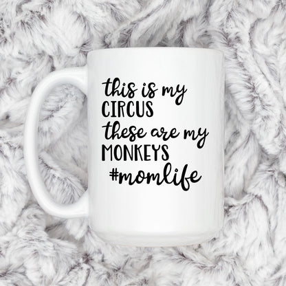 Funny Mom Coffee Mug – Ceramic Coffee Cup With Playful Message | Microwave Safe Joyful Moose