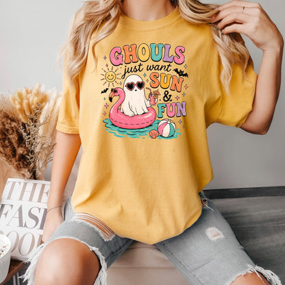 Summerween Shirt - Retro Spooky Beach Tee | Pastel Goth Halloween Summer Top Joyful Moose