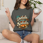 Delulu is the Solulu Retro Graphic Tee Printify