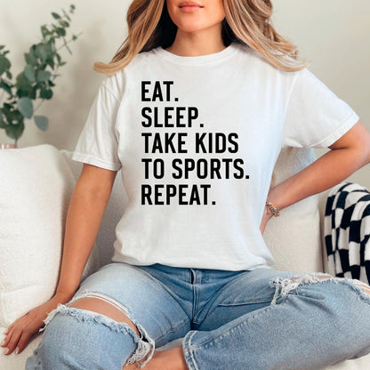 Sports Mom Graphic Tee – Soft Cotton Comfort Shirt for Parenting Hustle Joyful Moose