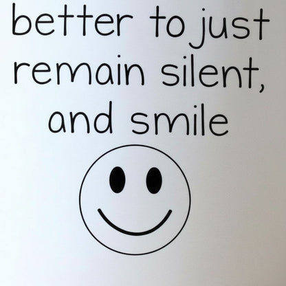 Funny Coffee Mug - Funny Gift - Funny Saying Coffee Mug - Remain Silent and Smile Joyful Moose