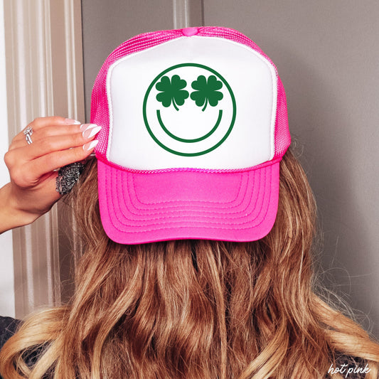 Shamrock Eyes Trucker Hat *4 COLORS Chloe Vs Tank The Boutique