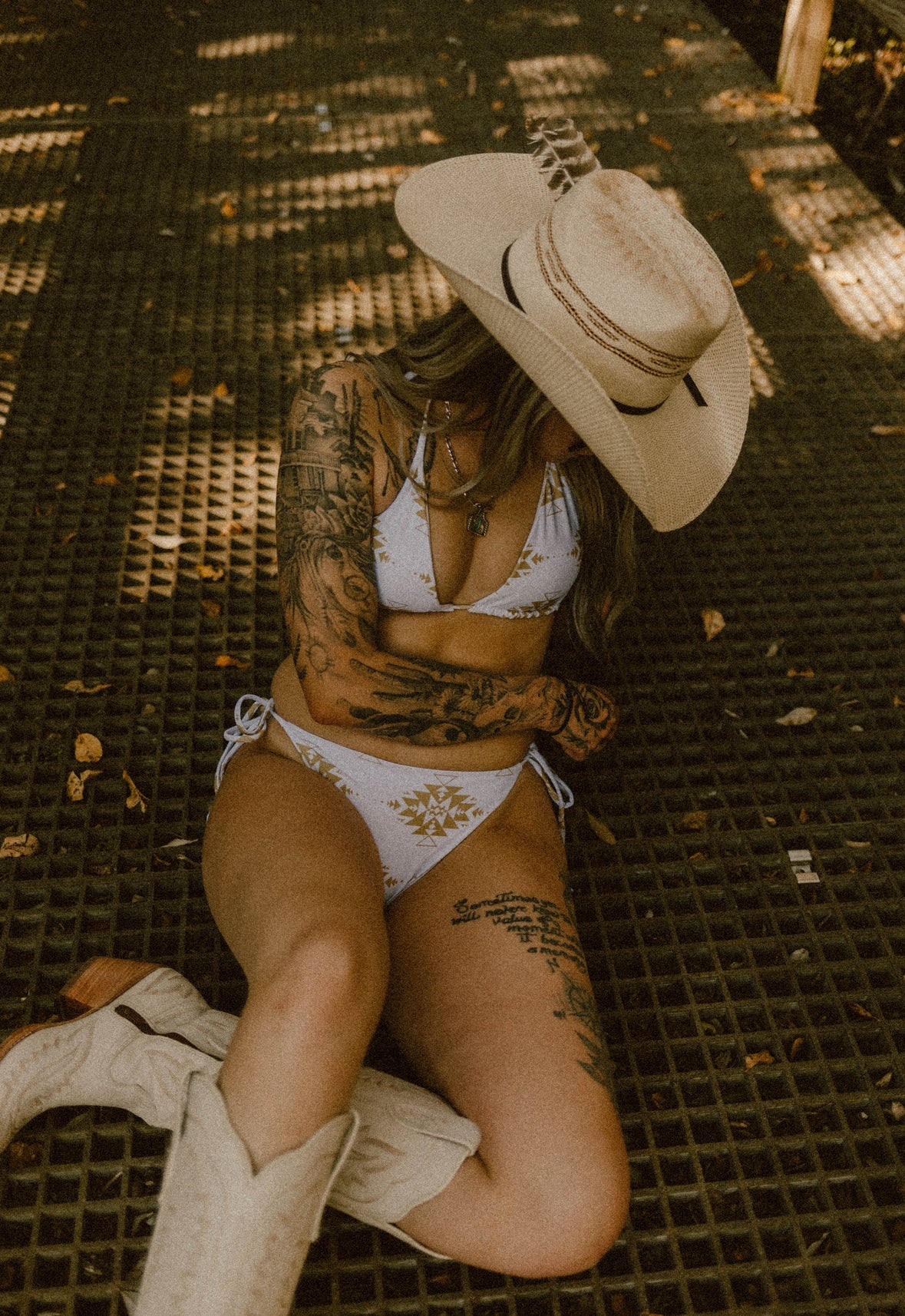 Gold Aztec String Bikini Wild Cactus Boutique