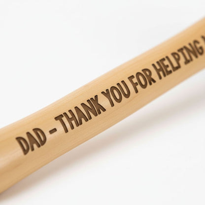 Personalized Engraved Hammer – Father of the Bride Gift | Custom Laser Hammer with Ash Handle Joyful Moose