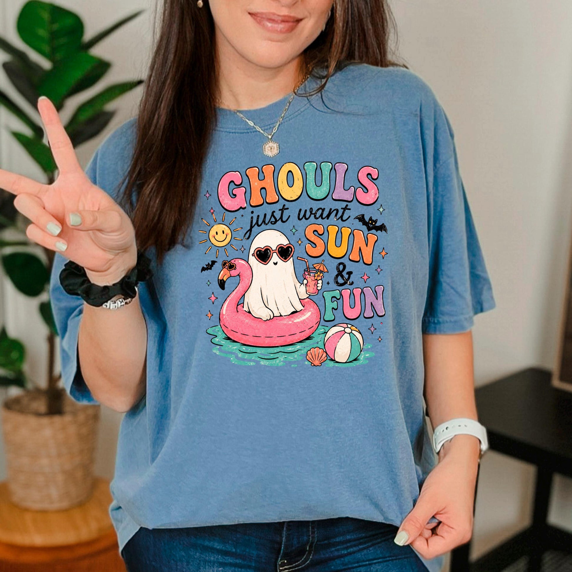 Summerween Shirt - Retro Spooky Beach Tee | Pastel Goth Halloween Summer Top Joyful Moose