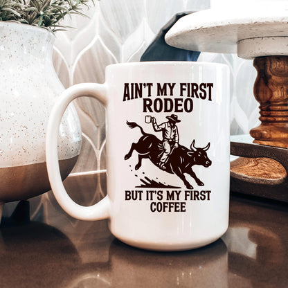 Cowboy Coffee Mug - Funny Western Ceramic Drinkware, Dishwasher Safe Gift Joyful Moose